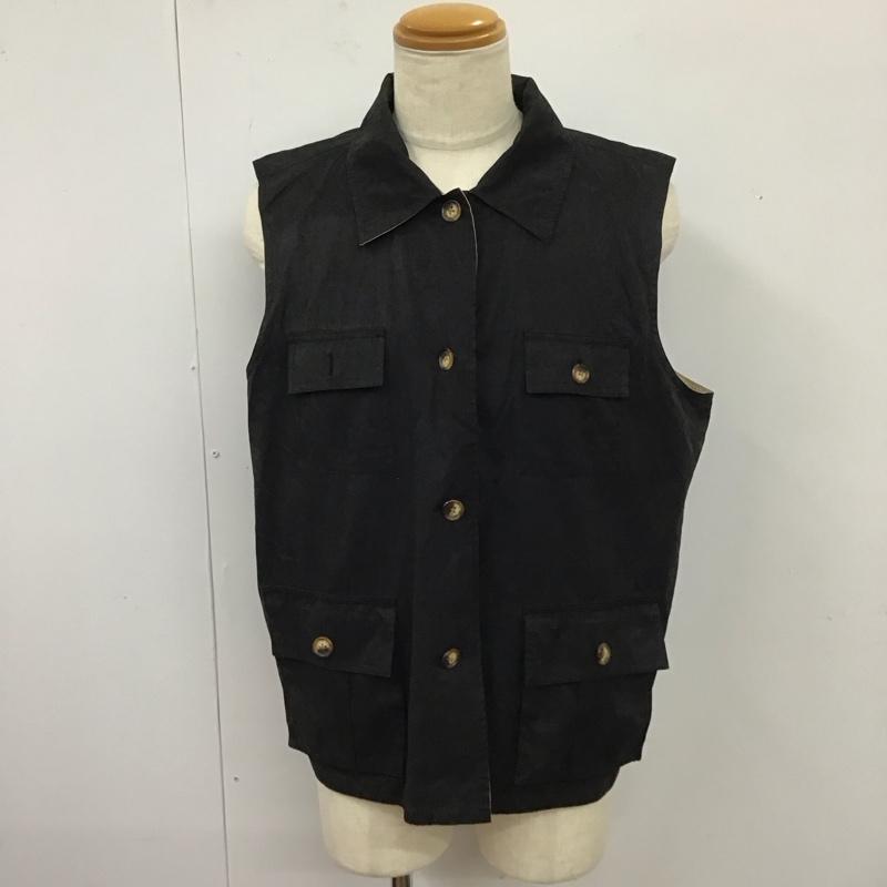 古着 USED ベスト ベスト ORVIS リバーシブル XL 無地 黒 / ブラック / X ベージュ / ベージュ / メンズ USED 古着 中古 10115704