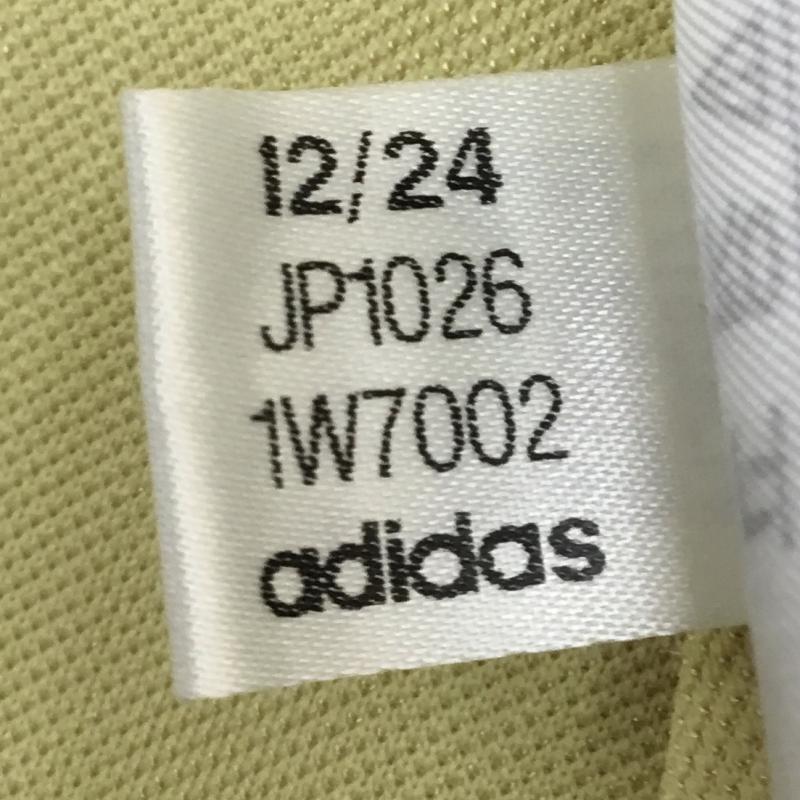 アディダス adidas Tシャツ 半袖 JP1026 XL ロゴ、文字 黄 / イエロー / メンズ USED 古着 中古 10144405