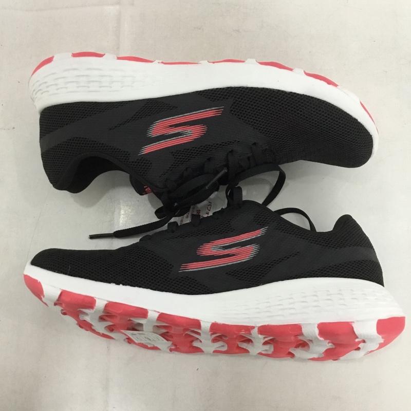 スケッチャーズ SKECHERS スニーカー スニーカー 15651 BKHP GO WALK COOL 23cm 23.0cm ロゴ、文字 黒 / ブラック / レディース USED 古着 中古 10135795