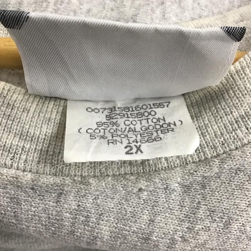 リー Lee トレーナー 長袖 ロゴ、文字 X 刺繍 灰 / グレー / メンズ USED 古着 中古 10137051