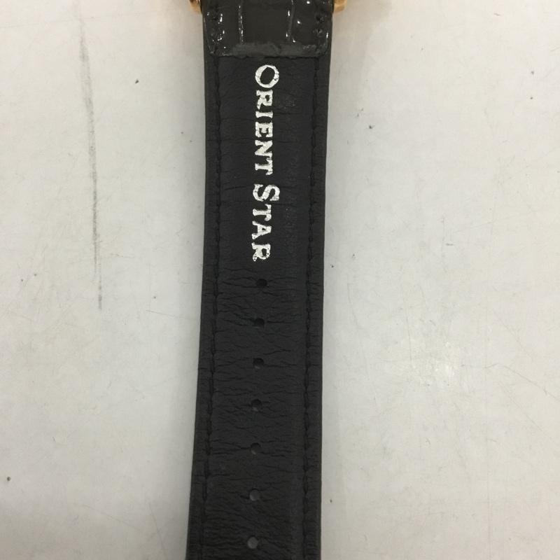 オリエントスター ORIENTSTAR 腕時計 アナログ(自動巻き) RK-HH0003S 本ワニ皮革 ロゴ、文字 黒 / ブラック / メンズ USED 古着 中古 10127479