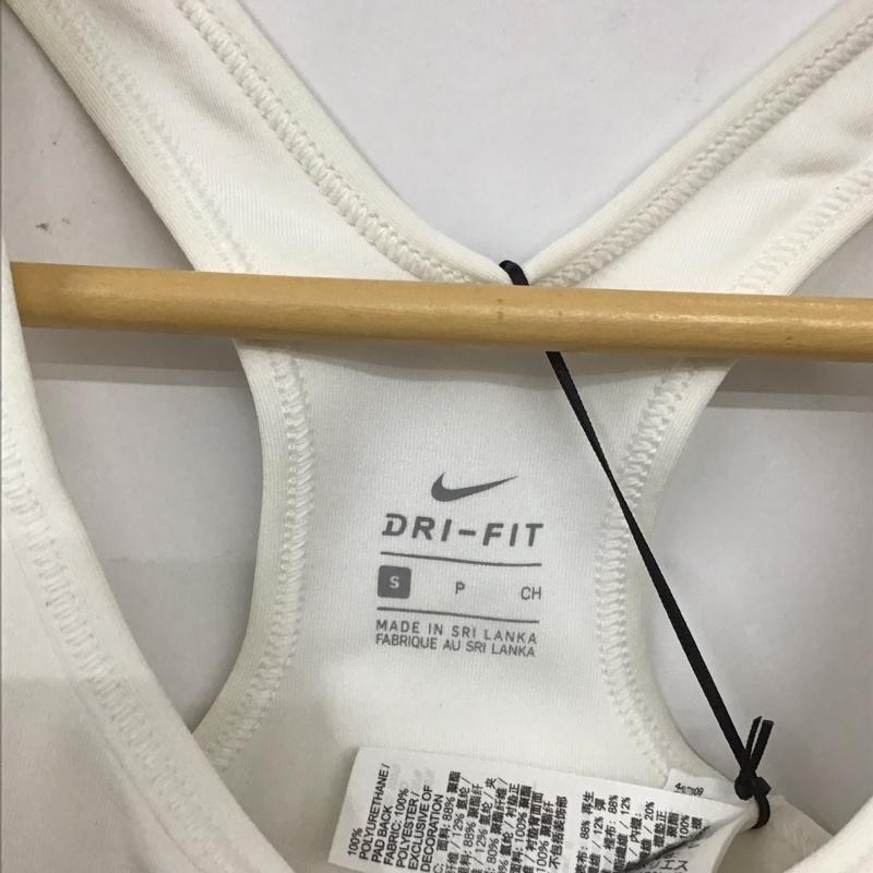 ナイキ NIKE トップス トップス 899371-100 スポーツブラ WS ナイキプロ フューチュラ クラシックブラ タグ付き S ロゴ、文字 白 / ホワイト / レディース USED 古着 中古 10135546