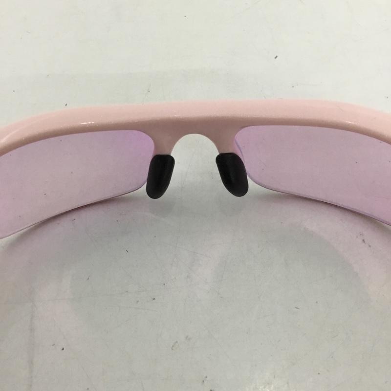 オークリー OAKLEY めがね・サングラス サングラス 03-886J FLAK JACKET スポーツサングラス ミラーレンズ 箱有 ロゴ、文字 桃 / ピンク / X 白 / ホワイト / メンズ USED 古着 中古 10129379