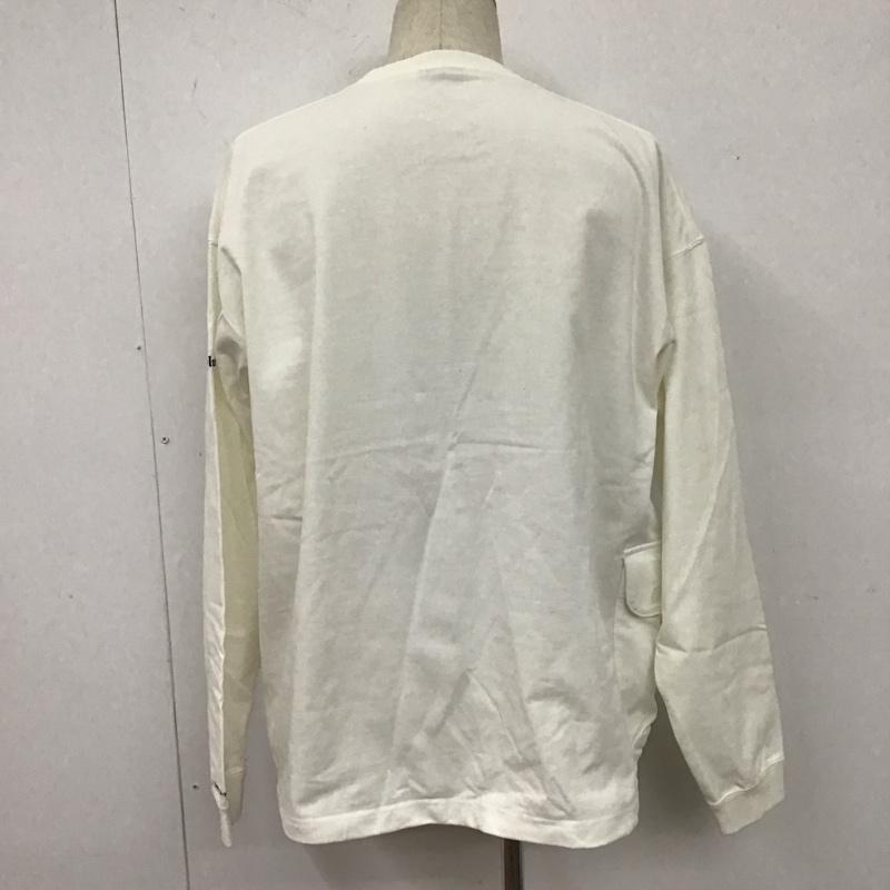 コロンビア Columbia カットソー 長袖 221 pm0469 長袖Tシャツ ロングスリーブカットソー クルーネックカットソー L ロゴ、文字 白 / ホワイト / メンズ USED 古着 中古 10107985