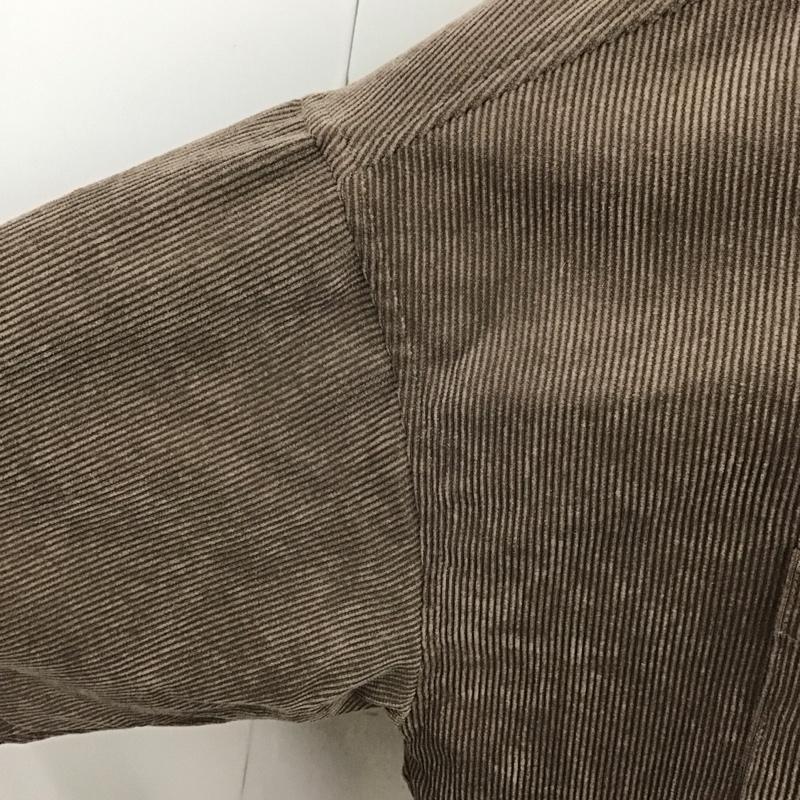 アイテムズ アーバンリサーチ ITEMS URBAN RESEARCH シャツ、ブラウス 長袖 it06-23n005 コーディロイビッグシャツ FREE 無地 茶 / ブラウン / レディース USED 古着 中古 10121331