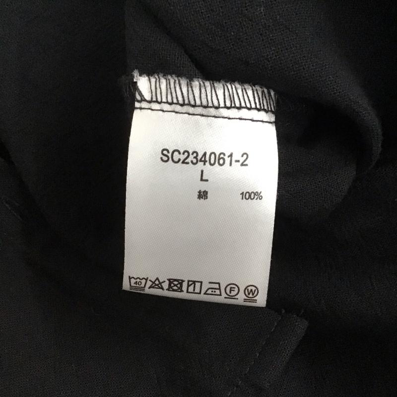 スタディオクリップ studio CLIP シャツ、ブラウス 半袖 L 無地 黒 / ブラック / レディース USED 古着 中古 10129816