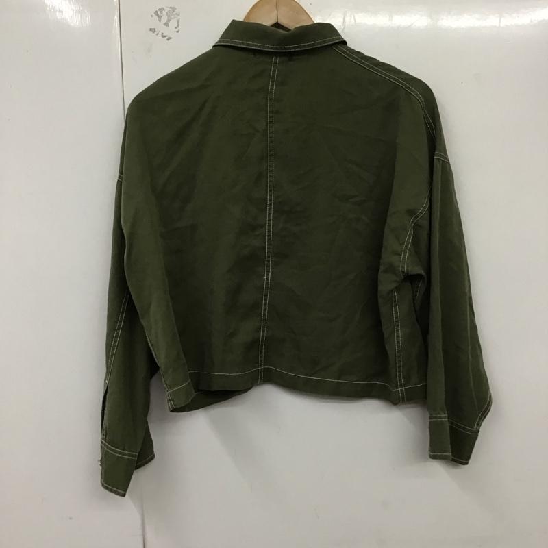 ジーナシス JEANASIS シャツ、ブラウス 長袖 FREE 無地 カーキ / カーキ / レディース USED 古着 中古 10129827