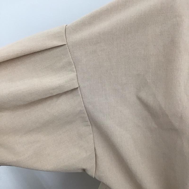 アルシーヴ archives ワンピース ロングスカート 半袖ロングワンピース ノーカラーシャツワンピース 前開き 無地 ベージュ / ベージュ / レディース USED 古着 中古 10110897