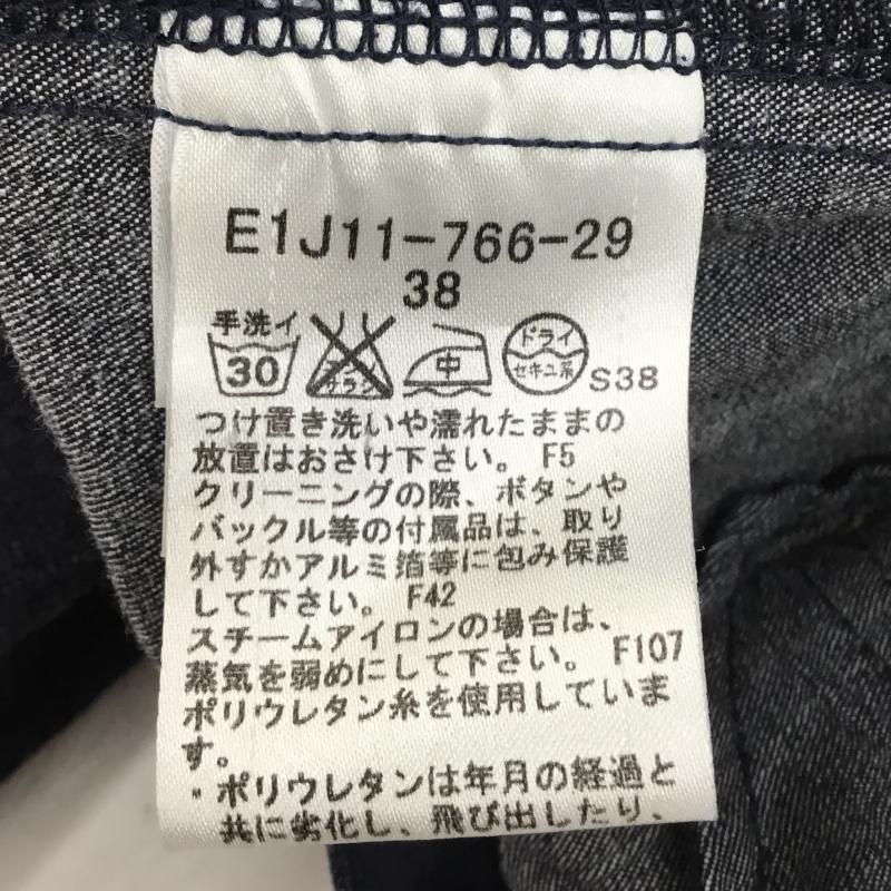 バーバリーブルーレーベル BURBERRY BLUE LABEL ワンピース ひざ丈スカート 38 ロゴ、文字 黒 / ブラック / レディース USED 古着 中古 10137788