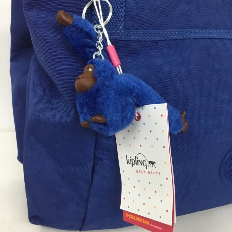 キプリング kipling トートバッグ トートバッグ K1661810J Pravia ゴリラ ロゴ、文字 青 / ブルー / レディース USED 古着 中古 10131861