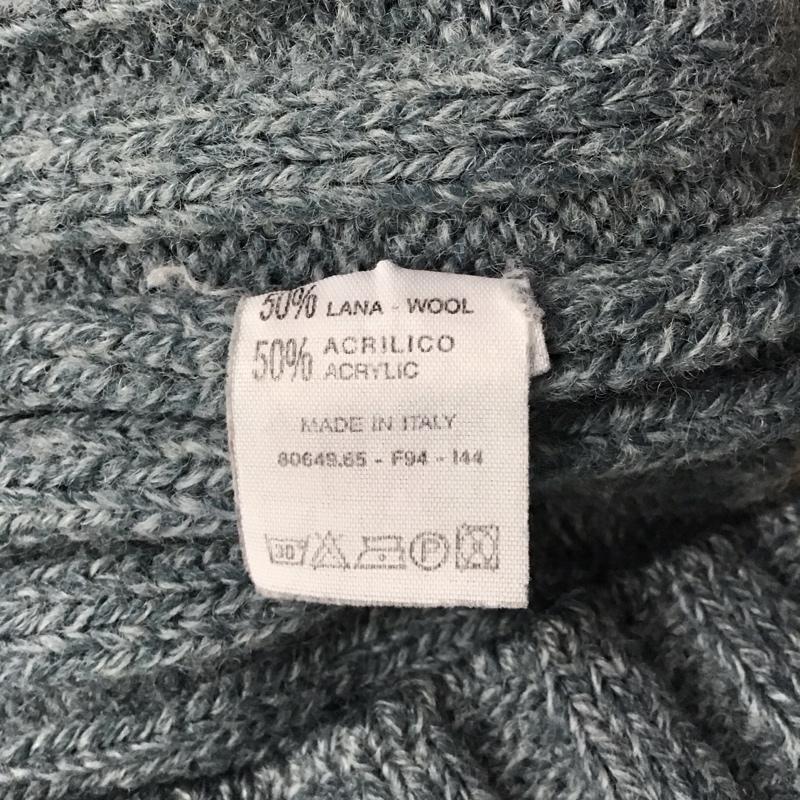 リーバイストラウスアンドコー Levi Strauss & co. ニット、セーター 長袖 長袖ニットカットソー クルーネック セーター 90S イタリア製 XL ボーダー柄 マルチカラー / マルチカラー / メンズ USED 古着 中古 10131968