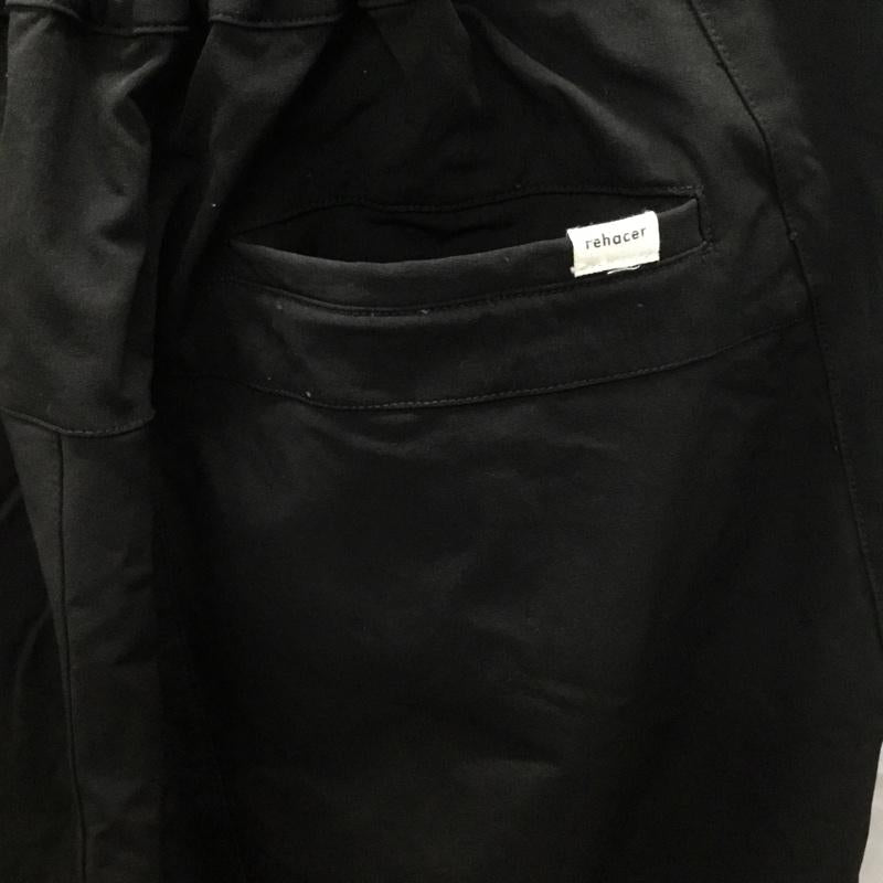レアセル rehacer パンツ ワークパンツ、ペインターパンツ ワークパンツ ワイドパンツ カジュアルパンツ ストレッチパンツ M 無地 黒 / ブラック /  メンズ USED 古着 中古 10121610