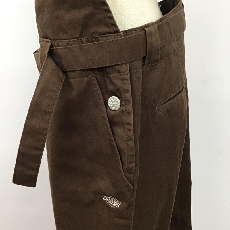 ディッキーズ Dickies サロペット・オーバーオール サロペット、オーバーオール ロングスカート サロペット オールインワン バックスリット M 無地 茶 / ブラウン / レディース USED 古着 中古 10126506