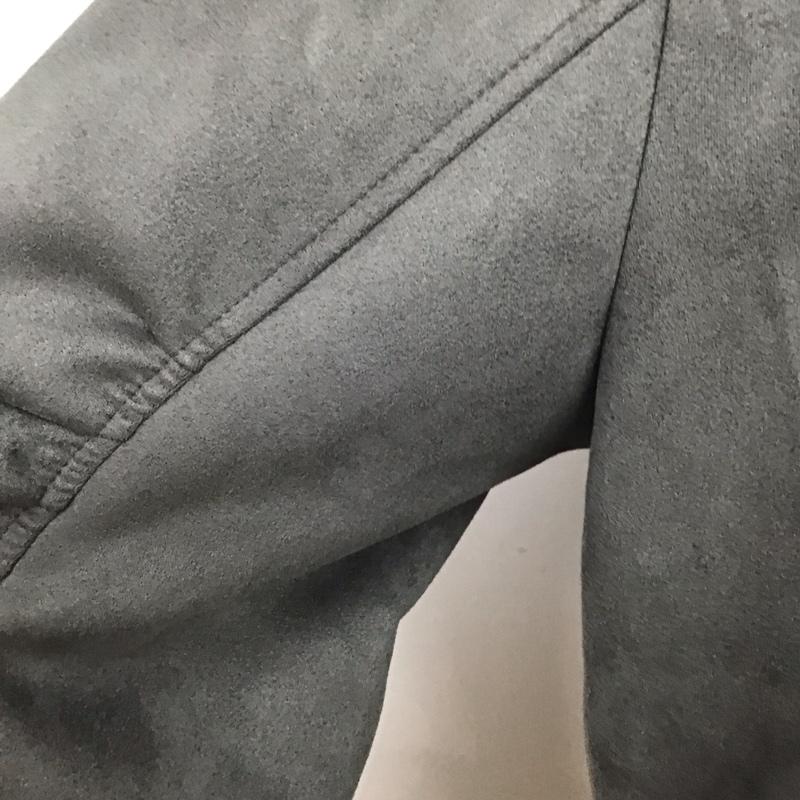 ザラ ZARA ジャケット、上着 ジャンパー、ブルゾン ジップアップジャケット アウター カジュアルジャケット M 無地 灰 / グレー / レディース USED 古着 中古 10118511