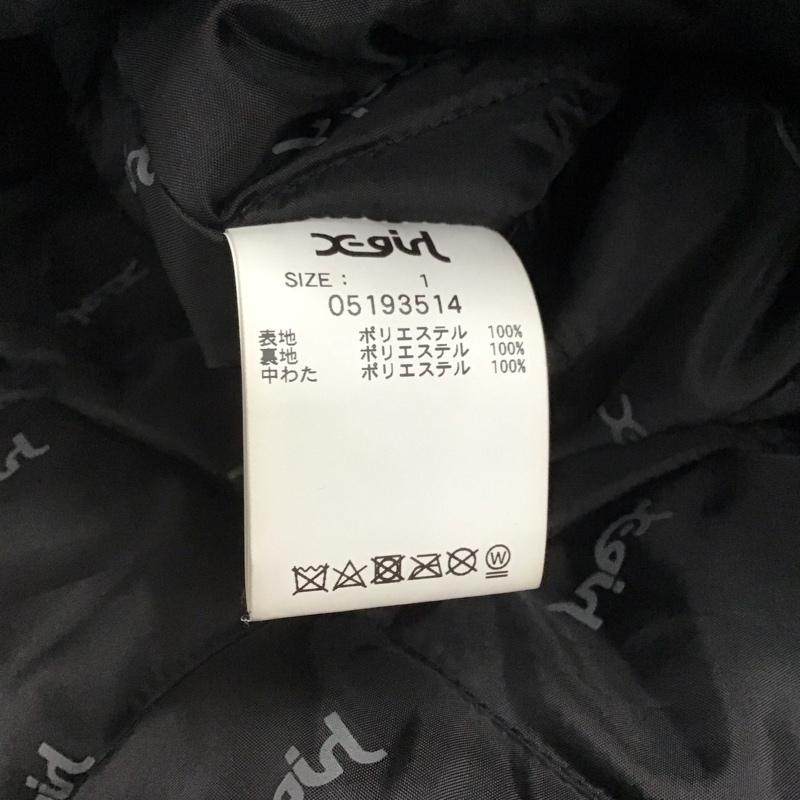 エックスガール X-girl コート コート一般 05193514 モッズコート 1 プリント 黒 / ブラック / レディース USED 古着 中古 10142759