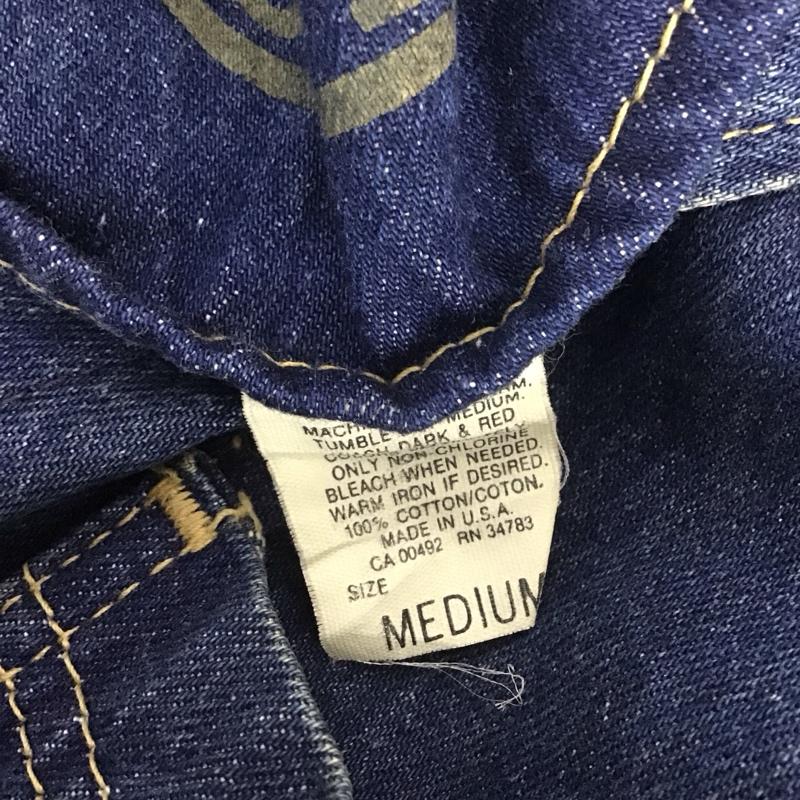 リー Lee コート コート一般 340-8299 ロングコート デニムコート USA製 M 無地 青 / ブルー / メンズ USED 古着 中古 10107648