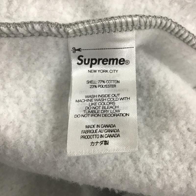 シュプリーム Supreme パーカー 長袖 長袖パーカー スウェット トレーナー L ロゴ、文字 灰 / グレー / メンズ USED 古着 中古 10105543
