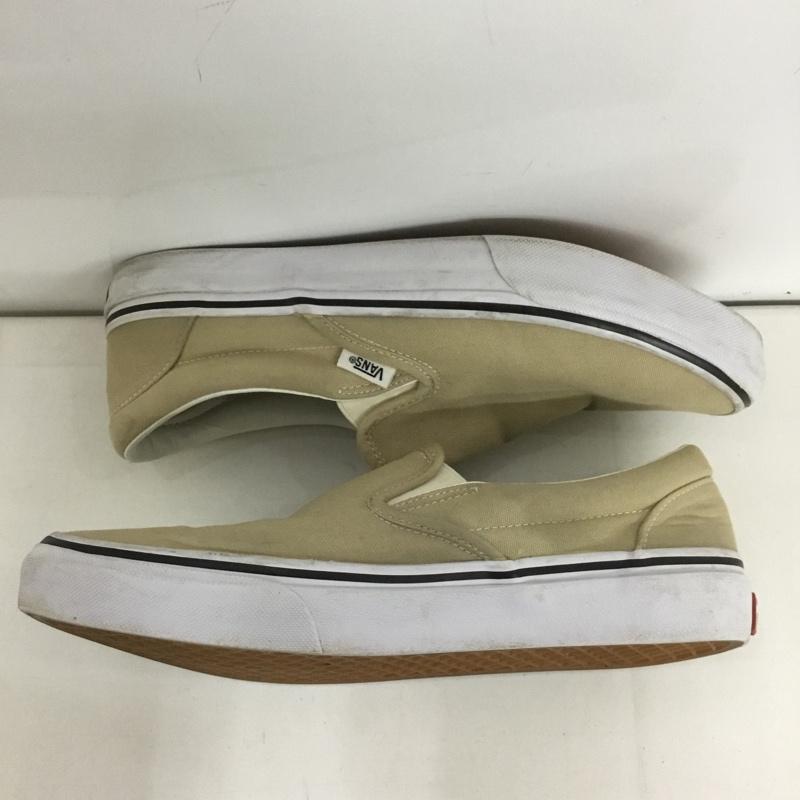 バンズ VANS スリッポン スリッポン V98CLA SLIP ON スニーカー 26.5cm 26.5cm ロゴ、文字 ベージュ / ベージュ / X 白 / ホワイト / メンズ USED 古着 中古 10126566