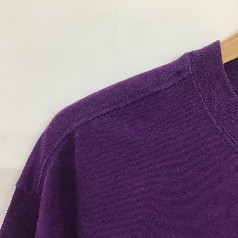 リーボック Reebok Tシャツ 半袖 半袖カットソー プリントTシャツ クルーネックカットソー L プリント 紫 / パープル / メンズ USED 古着 中古 10139887