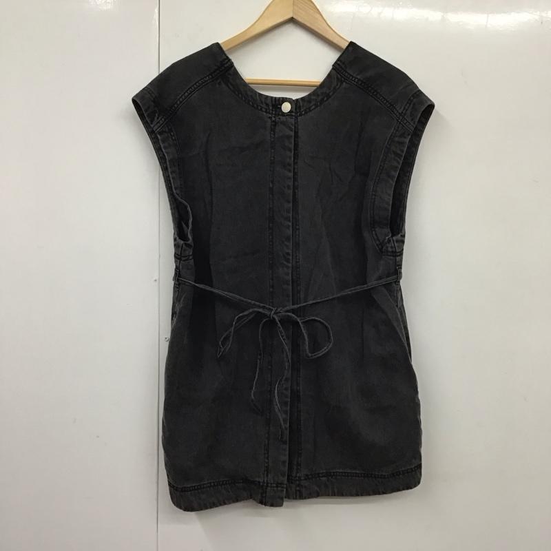 ハレ HARE ベスト ベスト HAL07013TO 2WAY デニムベスト FREE 無地 チャコールグレー / チャコールグレー / レディース USED 古着 中古 10131298