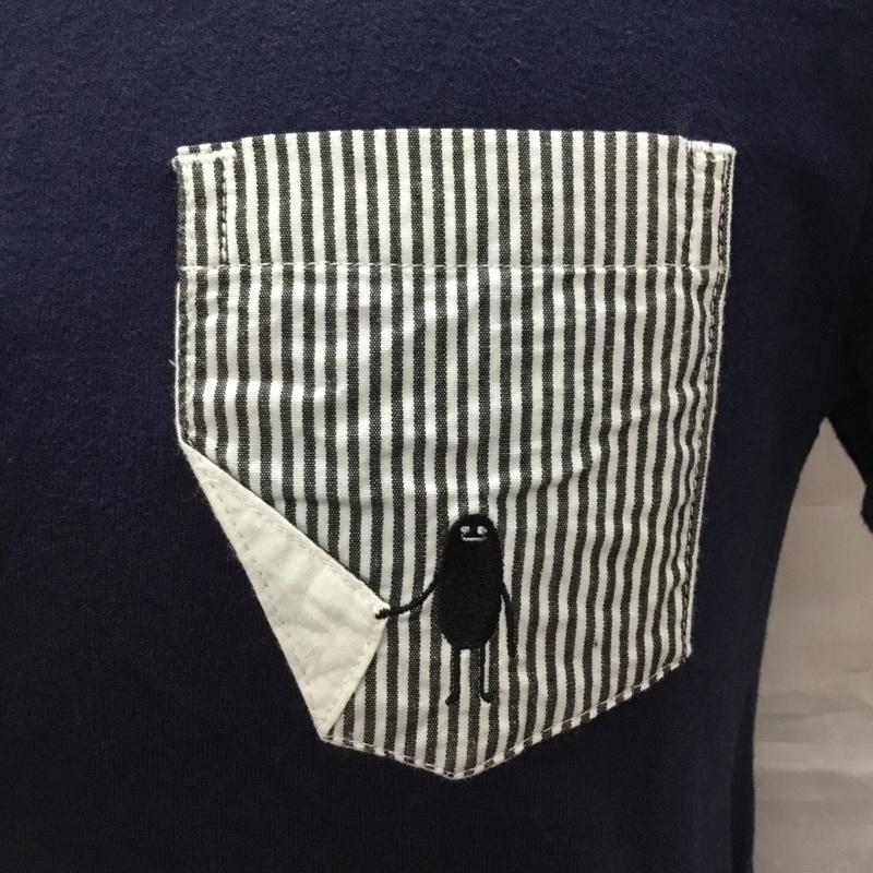 デザインティーシャツストアグラニフ Designtshirtsstoregraniph ポロシャツ 半袖 半袖ポロシャツ カラーシャツ 半袖カットソー S ロゴ、文字 紺 / ネイビー / メンズ USED 古着 中古 10109283