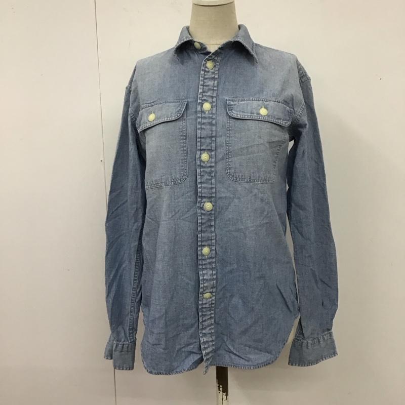 ポロラルフローレン POLO RALPH LAUREN シャツ、ブラウス 長袖 長袖シャツ カラーシャツ ポケットシャツ 長袖カットソー XS 無地 インディゴ / インディゴ / レディース USED 古着 中古 10115990
