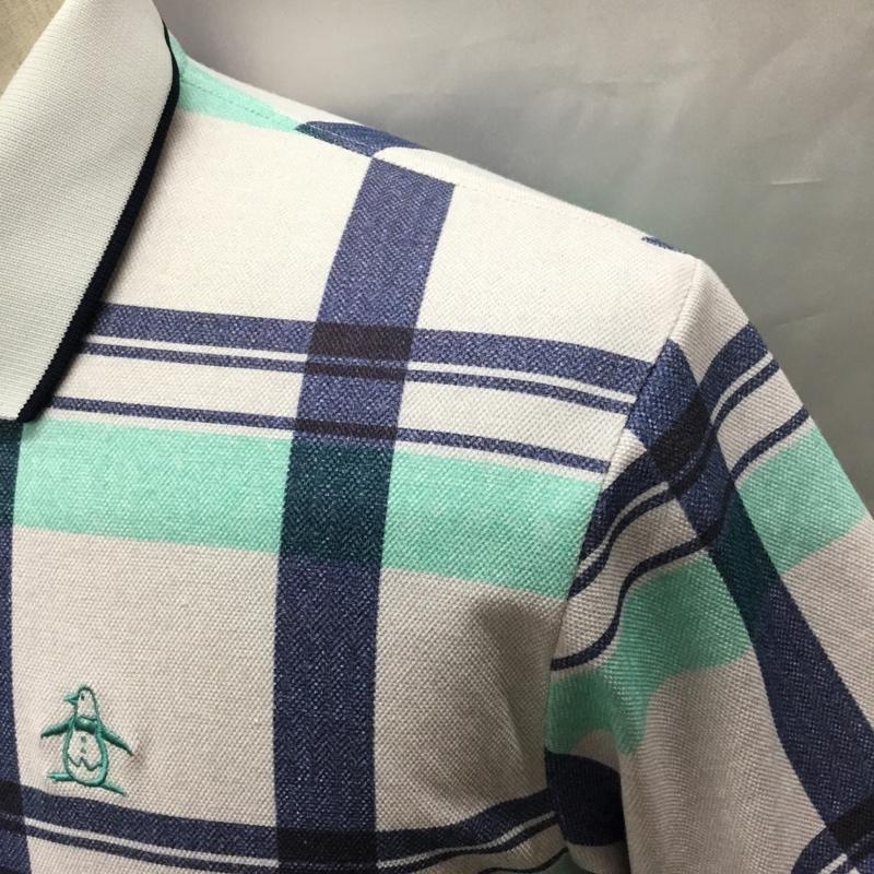 マンシングウェア Munsingwear ポロシャツ 半袖 MGMLGA06 クールタッチ ゴルフウェア タグ付き M チェック マルチカラー / マルチカラー / メンズ USED 古着 中古 10116092