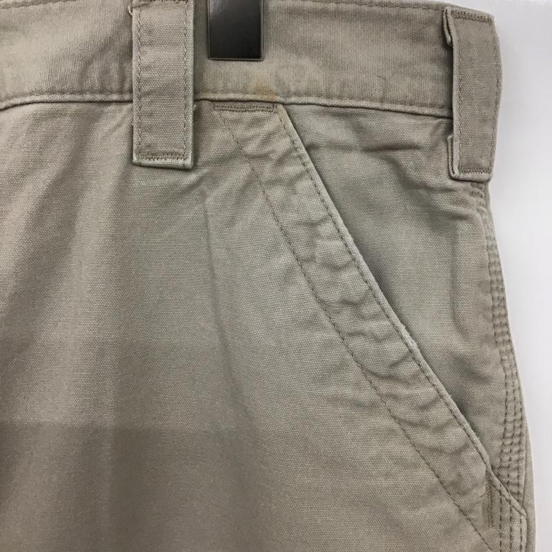 カーハート Carhartt パンツ ワークパンツ、ペインターパンツ ワークパンツ ワイドパンツ カーゴパンツ 38インチ ロゴ、文字 ベージュ / ベージュ / メンズ USED 古着 中古 10127417