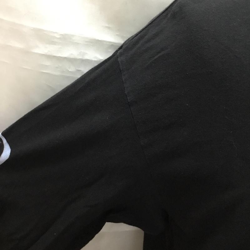 カーハート Carhartt カットソー 長袖 長袖カットソー クルーネックカットソー ロングスリーブカットソー プリントTシャツ M プリント 黒 / ブラック /  メンズ USED 古着 中古 10109365
