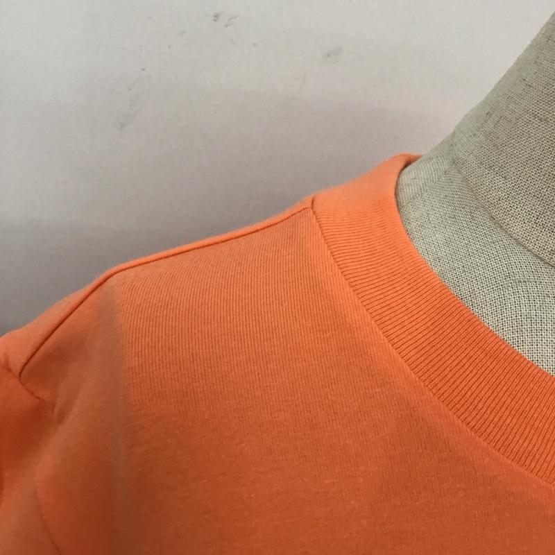 アディダス adidas Tシャツ 半袖 FM3295 TREFOIL TEE クルーネック L ロゴ、文字 橙 / オレンジ / レディース USED 古着 中古 10112139