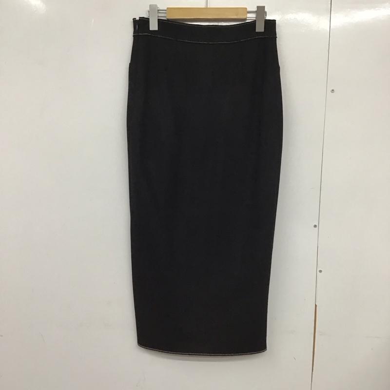 ザラ ZARA スカート ロングスカート タイトスカート ロングスカート ストレッチ XS 無地 黒 / ブラック /  レディース USED 古着 中古 10132647