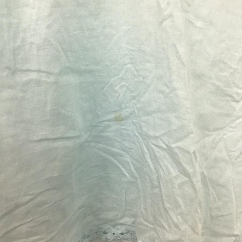 ザラ ZARA カットソー 七分袖 Vネック M 花柄 水色 / ライトブルー / レディース USED 古着 中古 10133726