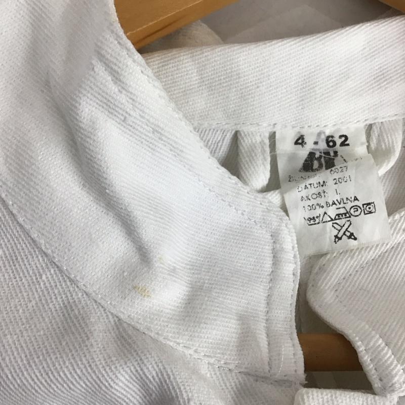 古着 USED ジャケット、上着 ジャケット、ブレザー ノーカラージャケット アウター フロントボタン 無地 白 / ホワイト / メンズ USED 古着 中古 10144762