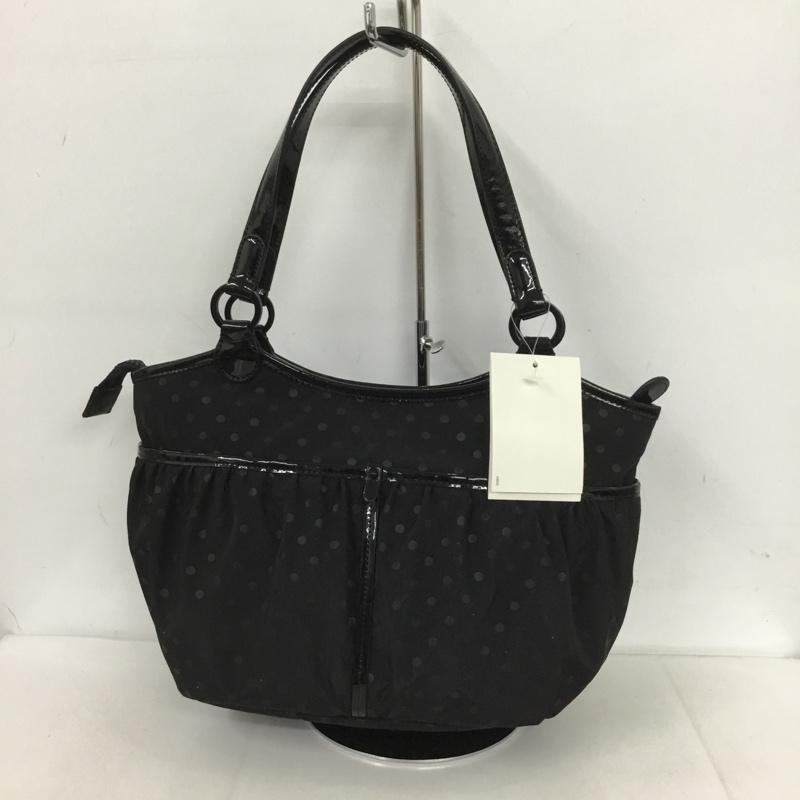 アニエスベー ボヤージュ agnes b. VOYAGE ハンドバッグ ハンドバッグ AS18b ドット 水玉 ロゴ、文字 黒 / ブラック / レディース USED 古着 中古 10124637