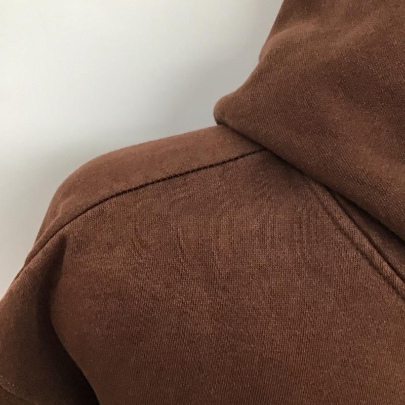 ステューシー STUSSY パーカー 長袖 長袖パーカー プルオーバーパーカー スウェット L ロゴ、文字 茶 / ブラウン /  メンズ USED 古着 中古 10125286