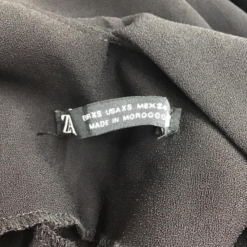 ザラ ZARA ワンピース ロングスカート ノースリーブワンピース ロングスカート フレアスカート XS 無地 黒 / ブラック / レディース USED 古着 中古 10134319