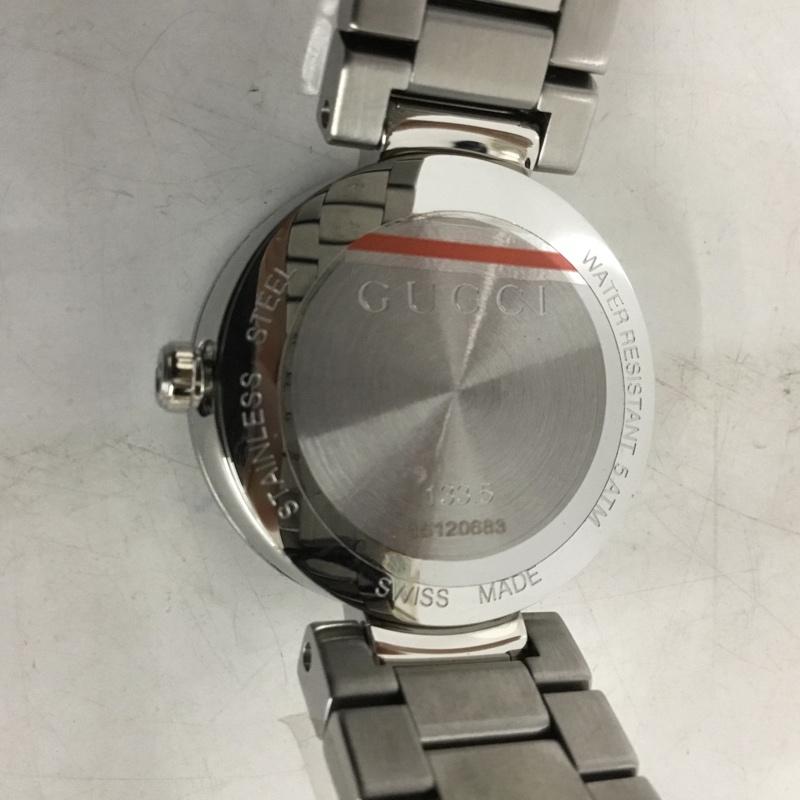 グッチ GUCCI 腕時計 アナログ(クォーツ式) YA133502 インターロッキングG ロゴ、文字 黒 / ブラック / X 銀 / シルバー / レディース USED 古着 中古 10134867