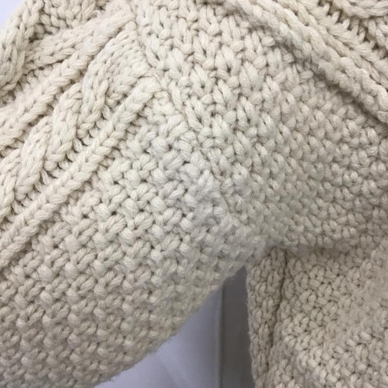 フリークスストア FREAK S STORE ニット、セーター 長袖 203-3329 Vネック FREE  アイボリー / アイボリー /  レディース USED 古着 中古 10109446