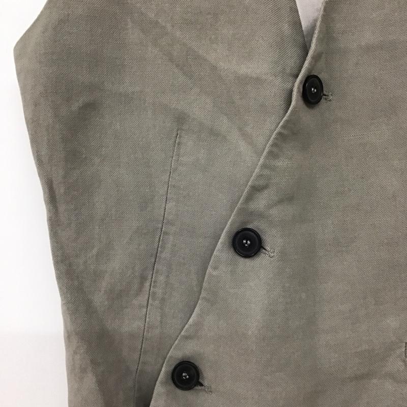 ザラ ZARA ベスト ベスト ベスト ノースリーブカットソー 前ボタン XS 無地 灰 / グレー / レディース USED 古着 中古 10132940