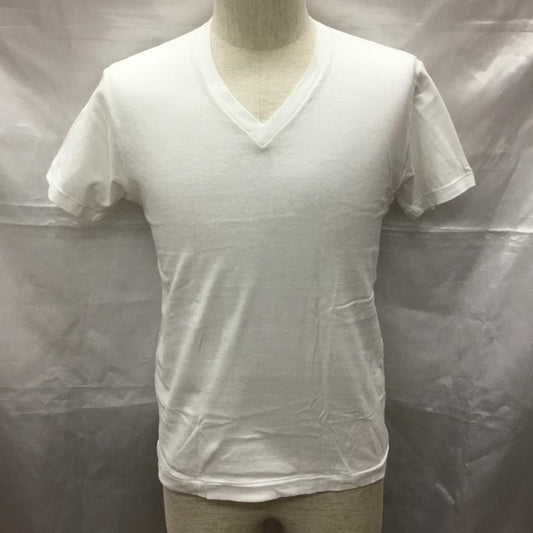 ヘインズ HANES Tシャツ 半袖 半袖カットソー プリントTシャツ クルーネックカットソー ロンハーマン M 無地 白 / ホワイト /  メンズ USED 古着 中古 10113302