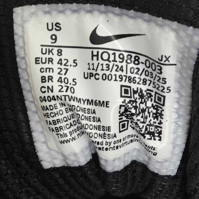 ナイキ NIKE スニーカー スニーカー HQ1988-003 SHOX R4 BLACK/VAST GREY-BRIGHT MANDARIN 27.0cm ロゴ、文字 黒 / ブラック / X 灰 / グレー / X 橙 / オレンジ / メンズ USED 古着 中古 10141693