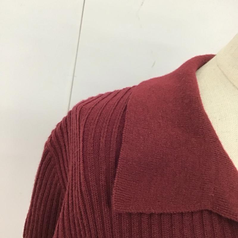 マウジー MOUSSY ニット、セーター 半袖 010BAF70-5420 HALFSLEEVEPOLOニットトップス 半袖ニットカットソー FREE ボーダー柄 マルチカラー / マルチカラー / レディース USED 古着 中古 10116983