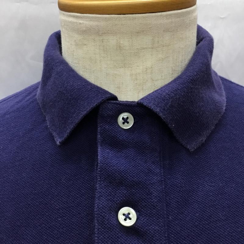 ポロバイラルフローレン Polo by RALPH LAUREN ポロシャツ 半袖 半袖ポロシャツ カラーシャツ 半袖カットソー L ロゴ、文字 紺 / ネイビー / メンズ USED 古着 中古 10106509