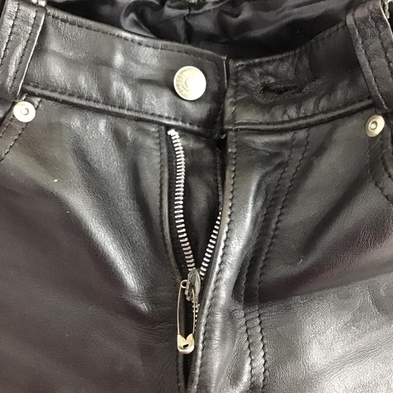 ショット schott パンツ ワークパンツ、ペインターパンツ レザーパンツ カジュアルパンツ ストレートパンツ 80s 32インチ 無地 黒 / ブラック /  メンズ USED 古着 中古 10124812