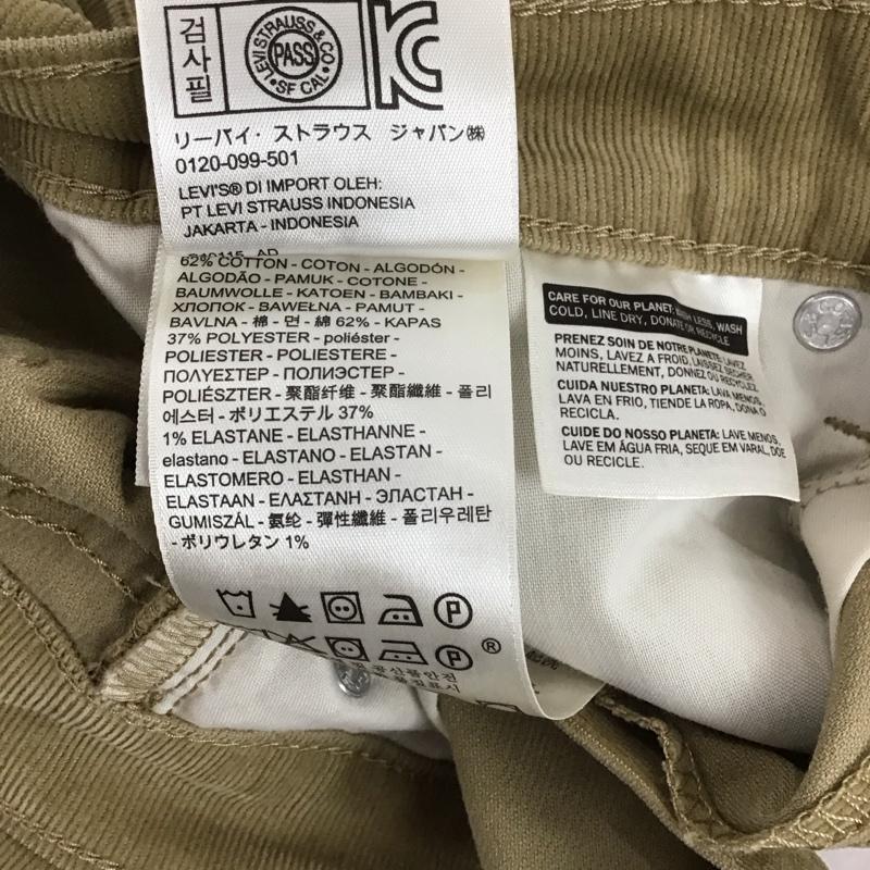リーバイス Levi s パンツ スラックス 19887-0101 BOYFRIEND テーパードフィット コーデュロイ タグ付き W27 27インチ 無地 ベージュ / ベージュ / レディース USED 古着 中古 10112348
