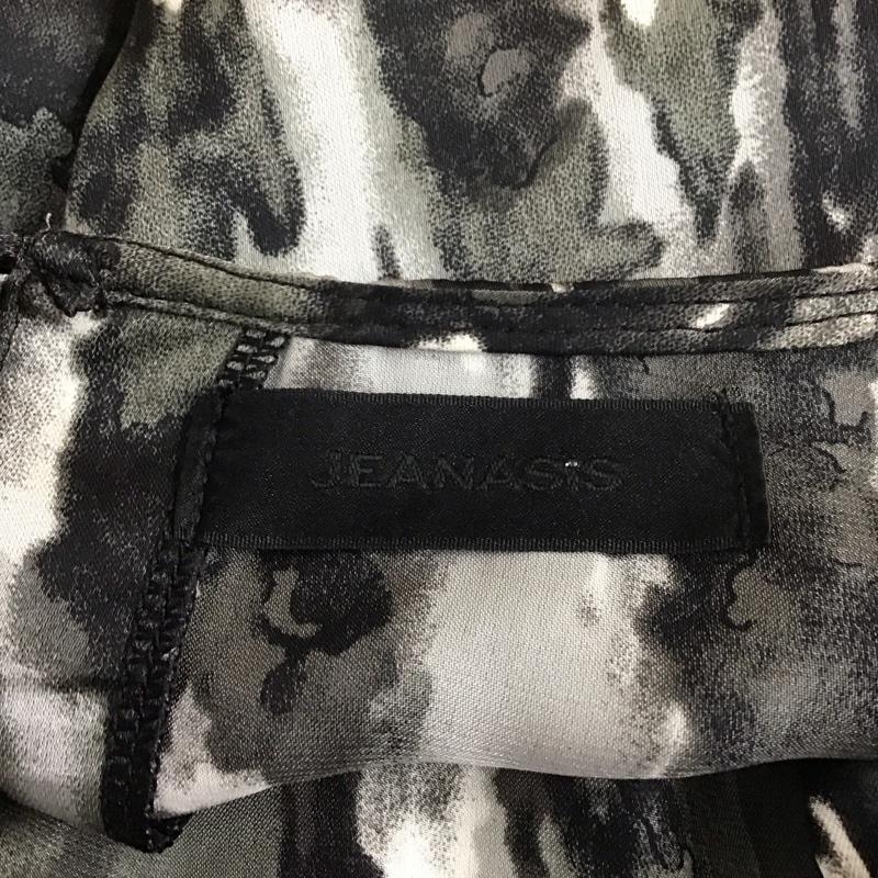 ジーナシス JEANASIS ワンピース ミニスカート JS270081MT チュニック FREE 総柄 黒 / ブラック / レディース USED 古着 中古 10113855