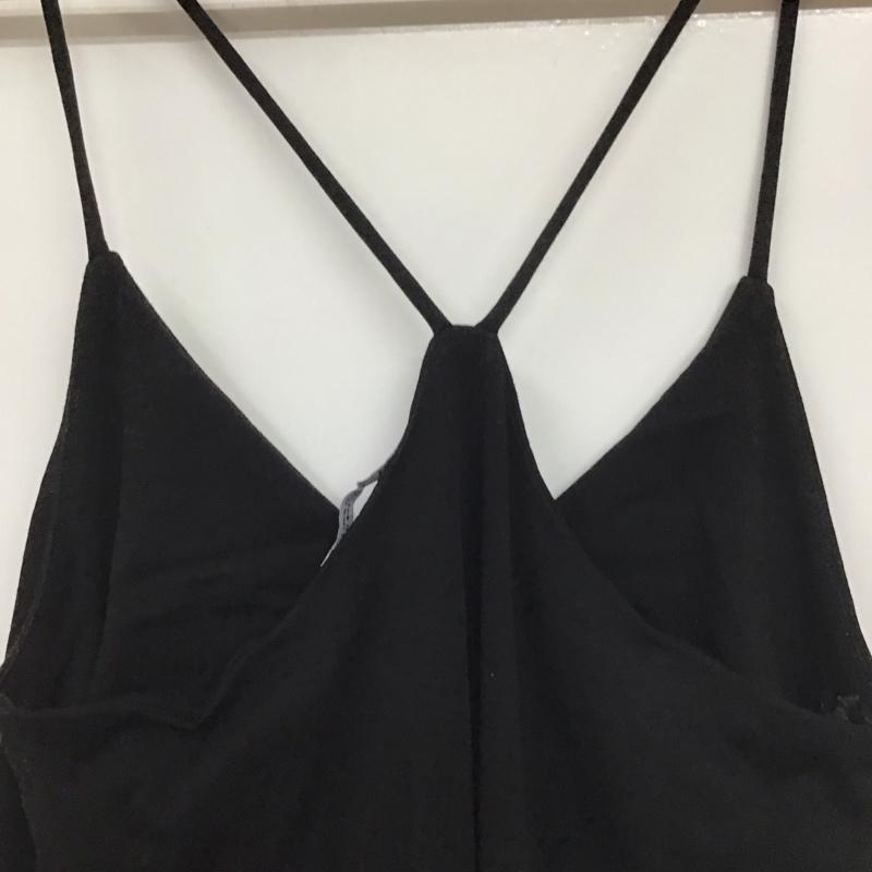 ザラ ZARA ワンピース ロングスカート ロングワンピース ノースリーブワンピース フレアスカート キャミワンピース M 無地 黒 / ブラック / レディース USED 古着 中古 10138398