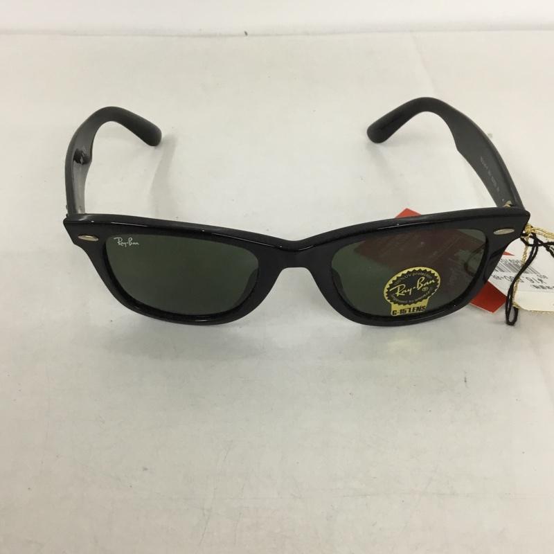 レイバン Ray-Ban めがね・サングラス サングラス RB2140-F WAYFARER カラーレンズ ケース付き ロゴ、文字 黒 / ブラック / メンズ USED 古着 中古 10129410