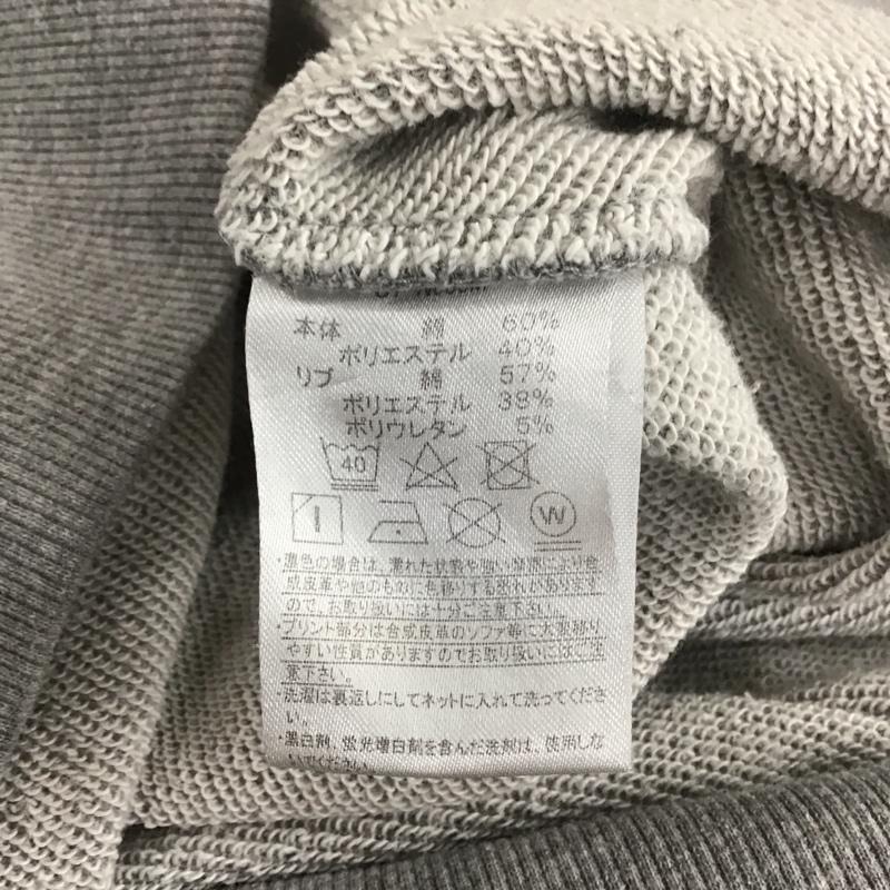チャンピオン Champion トレーナー 長袖 長袖トレーナー スウェット クルーネック リブスウェットカットソー L ロゴ、文字 灰 / グレー /  メンズ USED 古着 中古 10116646