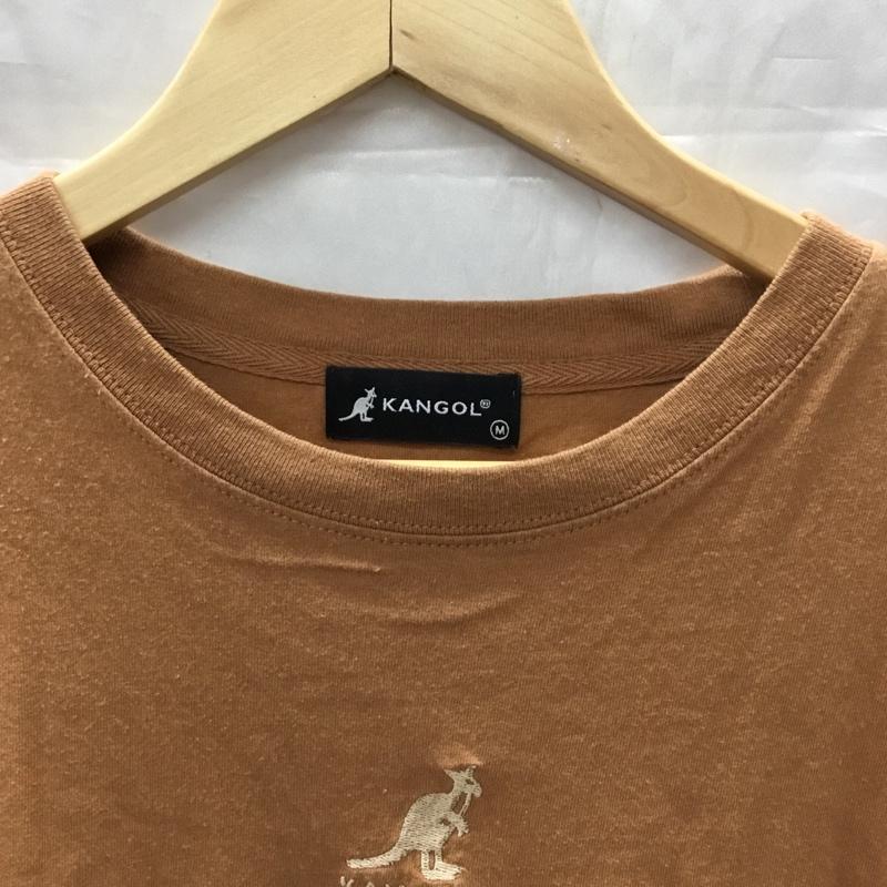 カンゴール KANGOL Tシャツ 半袖 9282-1932 半袖カットソー プリントTシャツ クルーネックカットソー M ロゴ、文字 茶 / ブラウン / レディース USED 古着 中古 10113297
